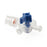Namic 3-Way Stopcocks - 3-Way Stopcock with OFF Handle Position, High Pressure, Left Handed, Rotating Male Adaptor, Female Fitting, 1, 050 PSI - H965700550081