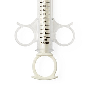 Namic Control Syringe Namic Angiographic 20 mL Control Syringes with Rotator - High Pressure ...