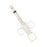 Namic Angiographic 7 mL Control Syringes with Rotator - High Pressure with Thumb Ring Plunger Style and Finger Ring, Narrow Barrel, 0.5 mL Reservoir, Rotating Male Adaptor Fitting, 7 mL - H965700830071