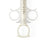 Namic Angiographic 10 mL Control Syringes with Rotator - Angiographic High-Pressure Control Syringe with Palm-Pad Plunger and Finger Grip, Rotating Male Adaptor, 0.5 mL Reservoir, 10 mL - H965700850071