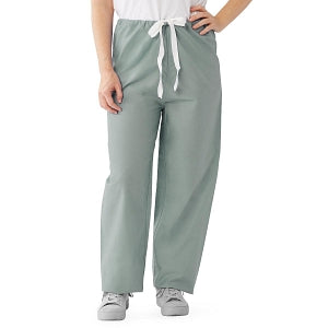 Medline Encore Unisex Reversible Scrub Pants with Drawstring Waist - Encore Unisex Reversible Drawstring Scrub Pants with Fashion Seal Color-Coding, Size M Regular Inseam, Misty - 700PTZM-CF