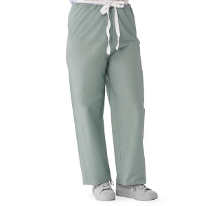 Medline Encore Unisex Reversible Scrub Pants with Drawstring Waist - Encore Unisex Reversible Drawstring Scrub Pants with Fashion Seal Color-Coding, Size M Regular Inseam, Misty - 700PTZM-CF