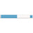 Scanband Thermal Wristband Thermal Adhesive Closure 1 1/8"X11 1/2 1 1/2" Adult Blue - 500 Per Box