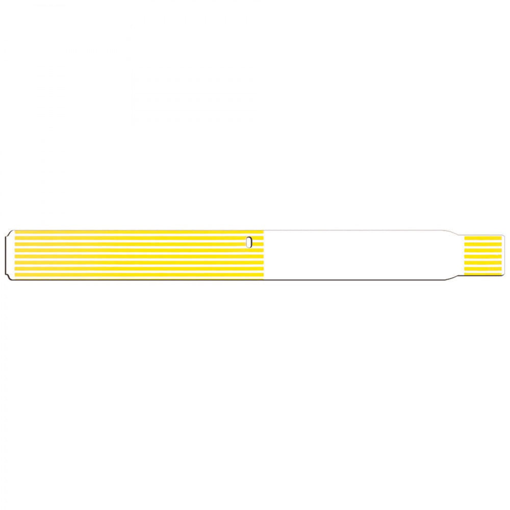 Scanband Thermal Wristband Thermal Adhesive Closure 1 1/8"X11 1/2 1" Adult Yellow - 400 Per Box
