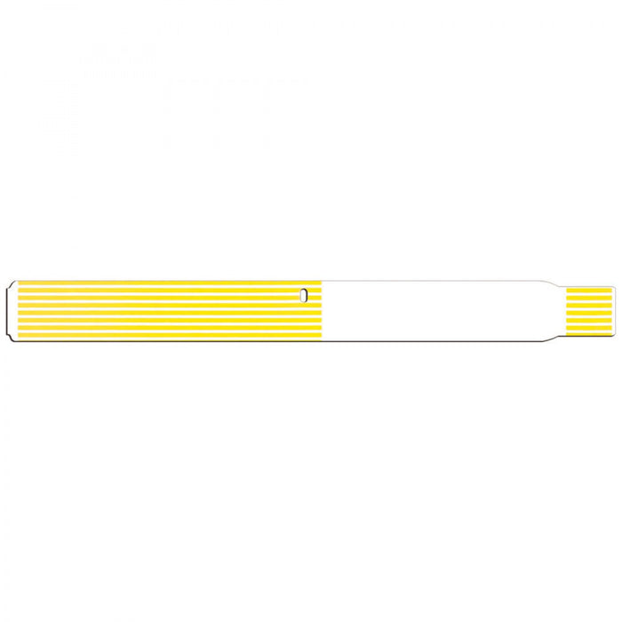 Scanband Thermal Wristband Thermal Adhesive Closure 1 1/8"X11 1/2 1" Adult Yellow - 400 Per Box