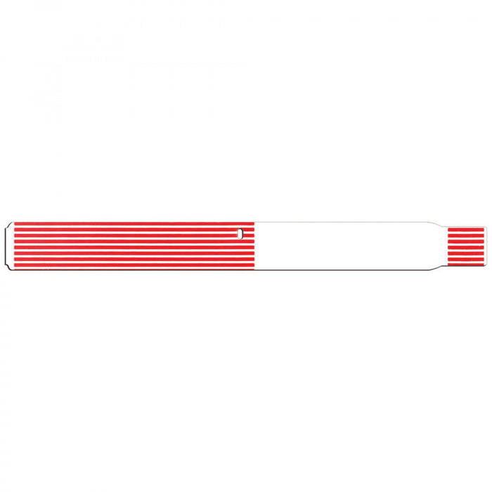 Scanband Thermal Wristband Thermal Adhesive Closure 1 1/8"X11 1/2 1" Adult Red - 400 Per Box