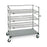 Quantum Open Surgical Case Carts - Open Surgical Case Cart, Stainless Steel, 4 Shelf, 24" W x 60" L x 60" H - WRSC4-54-2460FS