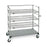 Quantum Open Surgical Case Carts - Open Surgical Case Cart, Stainless Steel, 4 Shelf, 24" W x 36" L x 60" H - WRSC4-54-2436FS