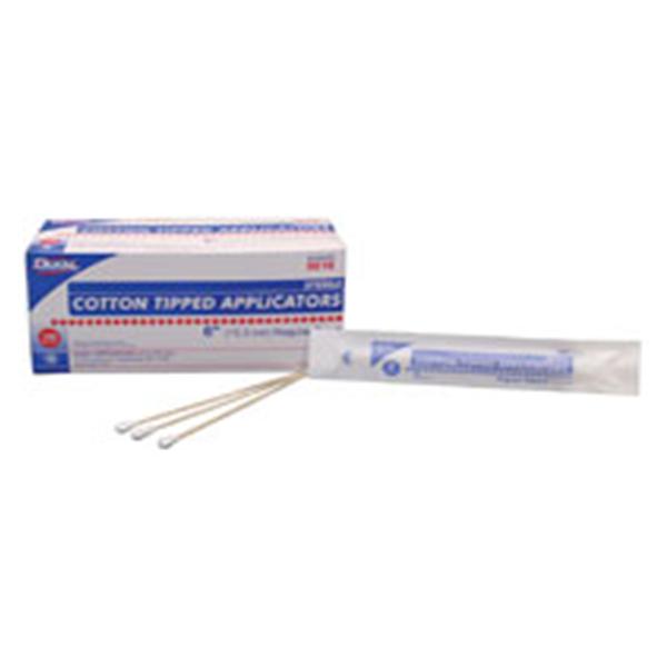 Dukal oration Applicator Cotton Tip Sterile 6 in Hardwood Shaft 1000/Ca