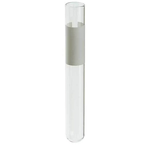 DWK Kimble Borosilicate Glass Culture Tubes w/Vertical Label - TUBE, CULTURE, MARK-M, 10X75, WHITE, BORO - 60A10BZW