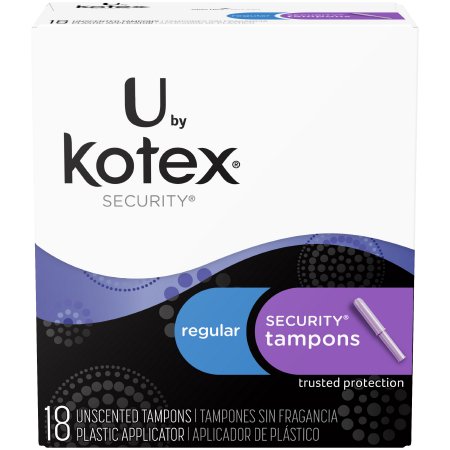 Kotex Tampons by Kimberly-Clark U - U by Kotex Security Tampon, Regular Absorbency - 43212