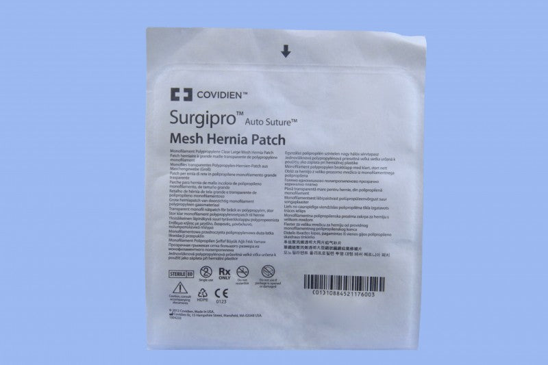 Covidien Surgipro Mesh Hernia Patch Suture - Surgipro Mesh Hernia Patch Suture, Size S - SMHP-02