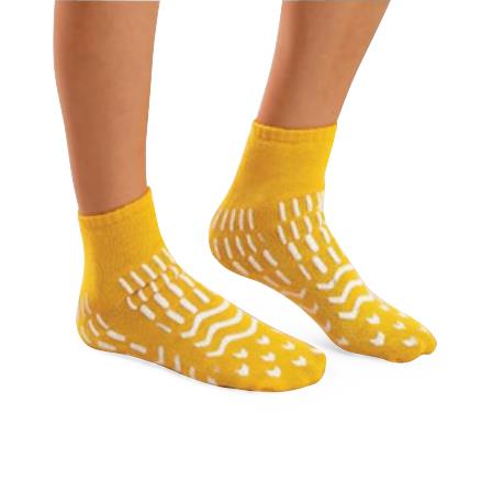 Encompass Group Confetti Treads Risk Management - Confetti High Risk Patient Slipper, Yellow, Bariatric, Size 5XL - V0386