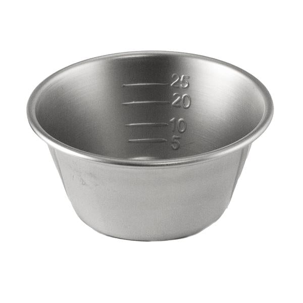 PDT Bowl Measuring/Mixing 25cc Stainless Steel Silver Ea