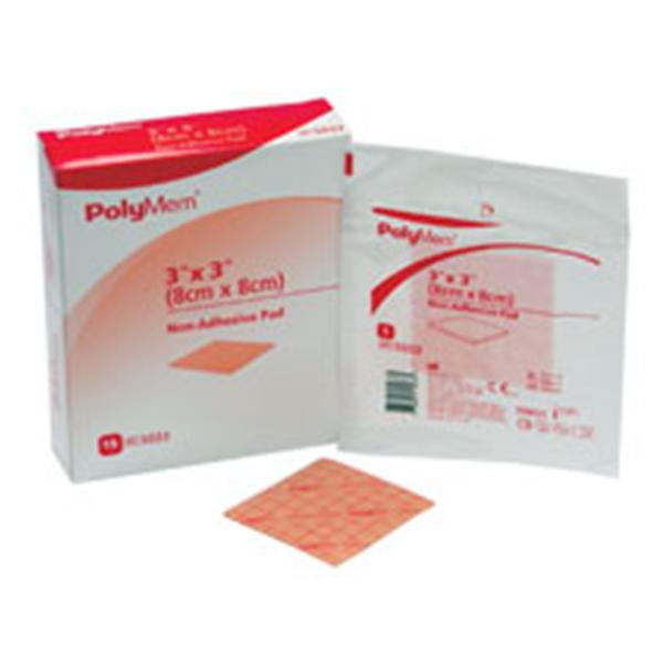 Ferris Mfg  Dressing Wound PolyMem Hdrphlc 3x3" NAdhs NAdhr Pink Abs LF 15/Bx, 4 BX/CA (5033)