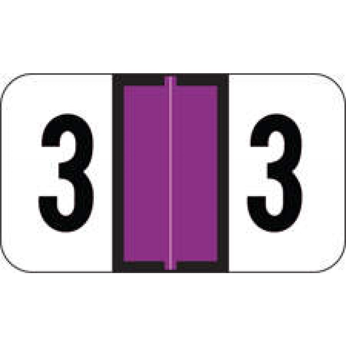 Jeter Compatible 7300 Color Code Label Numeric 