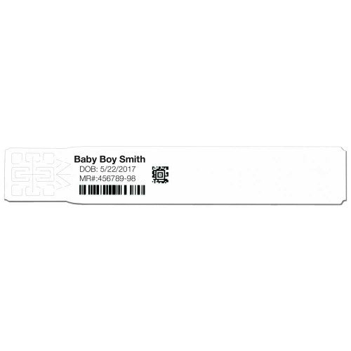 PDC Healthcare Scanband DR Infant 1" Core, 4.6" Outer Diameter, White - 7481-11-PDO