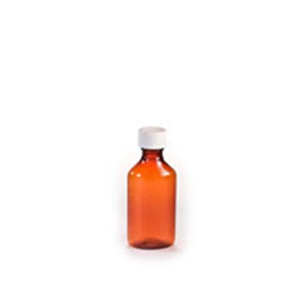 Rexam Prescription Products Bottle Medicine Rexam Plastic 4oz Amber 90/Ca