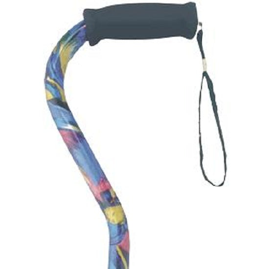 Offset Handle Cane - Abstract