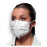 Crosstex International Face Mask Earloop Isofluid Plus Secure Fit Fld Rstnt Wht 50/Bx, 40 BX/CA (GPLUSWHSF)