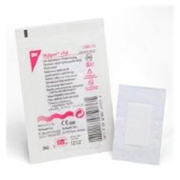 3M Medical Products Drsng Wnd Mdpr +Pd Sft Clth 2x2.75 Strl Adh NAdh Wht Abs LF 50/Bx, 4 BX/CA (3562)