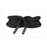 M-F Athletic  Rope Training 30'x1.5" Black Ea