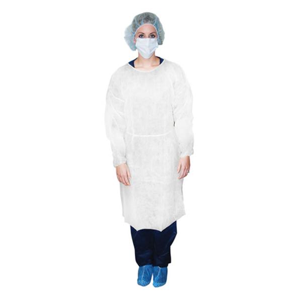 Dukal oration Gown Isolation Blue Elastic Cuff 50/CA (301WH)