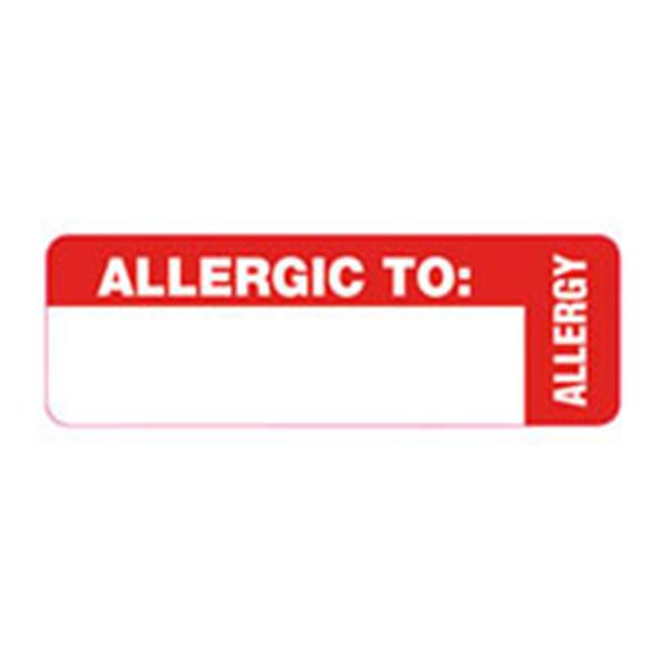 Tabbies Tabbies Perm "Allergic To:" Med Wrp Lbl Rd 500/RL 500/Rl