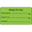 Label Paper Permanent Ready For Use 3" X 1 5/8" Fl. Green 1000 Per Roll