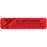 Label Paper Permanent No Alcohol While 1 9/16" X 3/8" Red 500 Per Roll, 2 Rolls Per Box