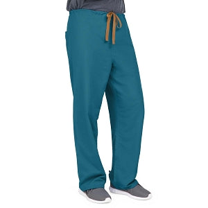 Medline PerforMAX Unisex Reversible Scrub Pants with Front Drawstring - PerforMAX Unisex Reversible Drawstring Scrub Pants with Angelica Color-Coding, Size S Regular Inseam, Caribbean Blue - 800NNTS-CA