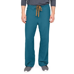 Medline PerforMAX Unisex Reversible Scrub Pants with Front Drawstring - PerforMAX Unisex Reversible Drawstring Scrub Pants with Angelica Color-Coding, Size S Regular Inseam, Caribbean Blue - 800NNTS-CA