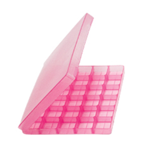 Troche Mold with Hinged Lid (30 Cavity) pink
