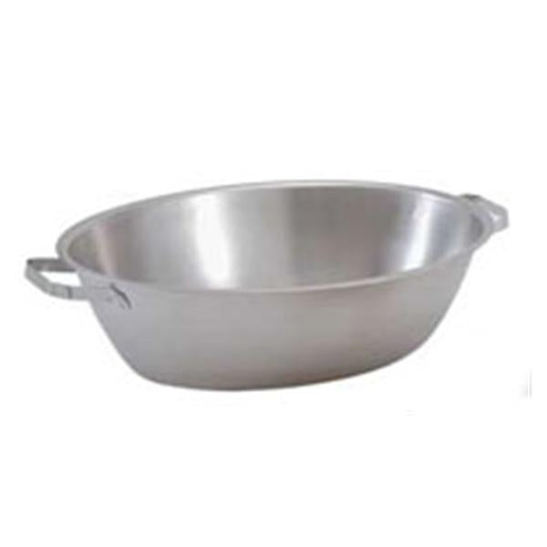 Medegen Medical Products Basin Foot 10qt Stainless Steel Silver With Handle Ea