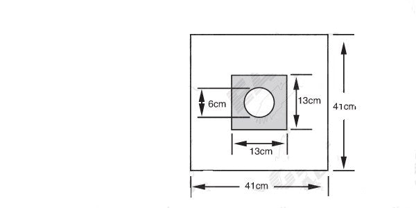 Eagle Labs Plastic Drapes - Plastic Drapes with Adhesive Aperture, 5" x 5" Aperture Area, 2.5" Aperture Circle, 16" x 16" Overall - 810-20