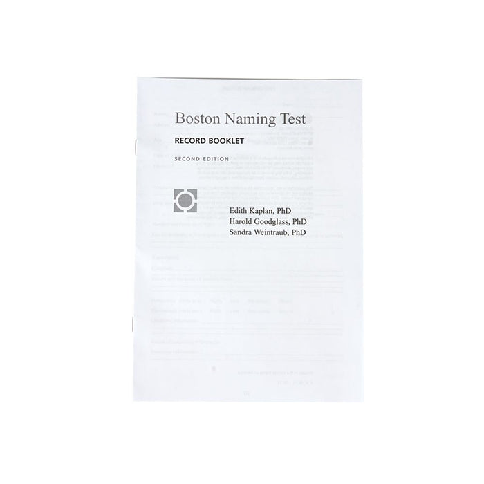 Aimed Boston Diagnostic Aphasia Examination, Third Edition, - Boston Diagnostic Form, 3rd Edition - 81597