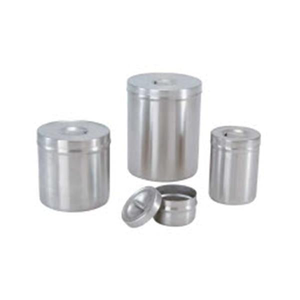 Medegen Medical Products Jar Dressing 4-1/8x5-1/4" 1qt Silver Stainless Steel Ea