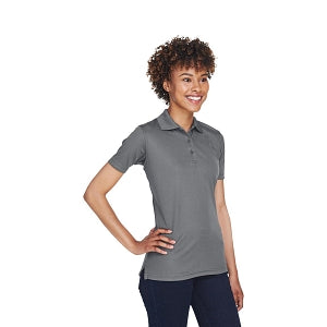 Ultraclub UltraClub Ladies' Cool & Dry Mesh Piqué Polo - 100% Polyester Cool and Dry Mesh Pique Polo Shirt, Women's, Charcoal, Size S - 8210L CHAR S