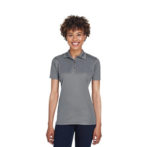 Ultraclub UltraClub Ladies' Cool & Dry Mesh Piqué Polo - 100% Polyester Cool and Dry Mesh Pique Polo Shirt, Women's, Charcoal, Size S - 8210L CHAR S