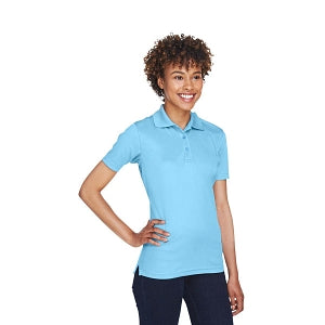 Ultraclub UltraClub Ladies' Cool & Dry Mesh Piqué Polo - 100% Polyester Cool and Dry Mesh Pique Polo Shirt, Women's, Columbia Blue, Size L - 8210L CLB L