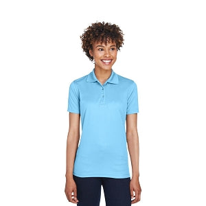 Ultraclub UltraClub Ladies' Cool & Dry Mesh Piqué Polo - 100% Polyester Cool and Dry Mesh Pique Polo Shirt, Women's, Columbia Blue, Size XL - 8210L CLB XL