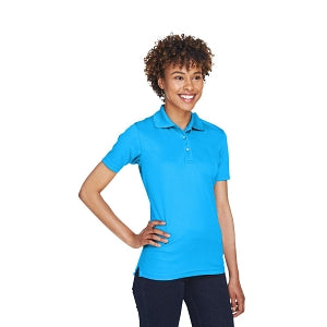 Ultraclub UltraClub Ladies' Cool & Dry Mesh Piqué Polo - 100% Polyester Cool and Dry Mesh Pique Polo Shirt, Women's, Coast, Size L - 8210L COAS L