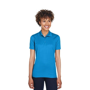 Ultraclub UltraClub Ladies' Cool & Dry Mesh Piqué Polo - 100% Polyester Cool and Dry Mesh Pique Polo Shirt, Women's, Pacific Blue, Size 2XL - 8210L PACB XXL