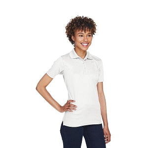 Ultraclub UltraClub Ladies' Cool & Dry Mesh Piqué Polo - 100% Polyester Cool and Dry Mesh Pique Polo Shirt, Women's, White, Size XL - 8210L WHITE XL