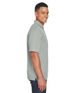 Ultraclub Unisex Polo Shirts - 100% Polyester Pocket Polo Shirt, Unisex, Gray, Size 2XL - 8210P SILVER 2XL