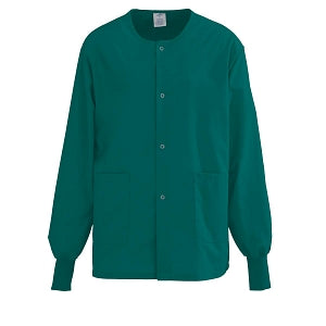Medline Unisex PerforMAX Snap-Front Warm-Up Jackets - Performax 829 Warmup Jacket Evergreen, Size 5XL - 829NNT5XL