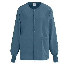 Medline Unisex PerforMAX Snap-Front Warm-Up Jackets - Performax 829 Warmup Jacket Caribbean Blue, Size 5XL - 829NNT5XL