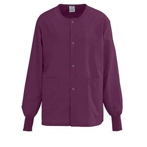 Medline Unisex PerforMAX Snap-Front Warm-Up Jackets - Performax 829 Warmup Jacket Wine, Size 5XL - 829NNT5XL