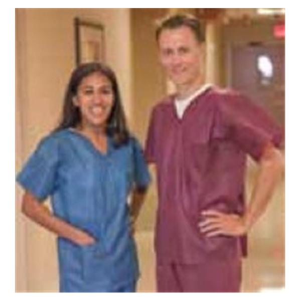 Techstyles Shirt Scrub Essentials Medium Wine Unisex 10/Bg, 5 BG/CA (SC850M)