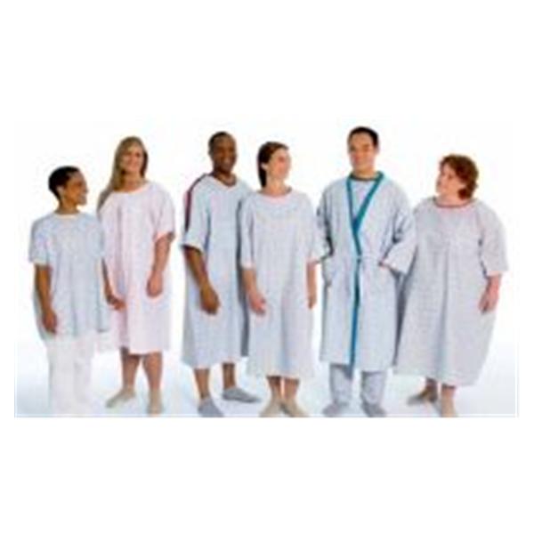 Encompass Group Gown Patient Poly/Ctn Monet 68x49 Unsx ShtngStr Adlt 12/Pk